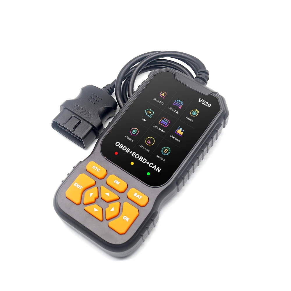 2023 новейший Бестселлер OBD2 автомобильный диагностический инструмент EOBD сканер V520 портативный считыватель кодов