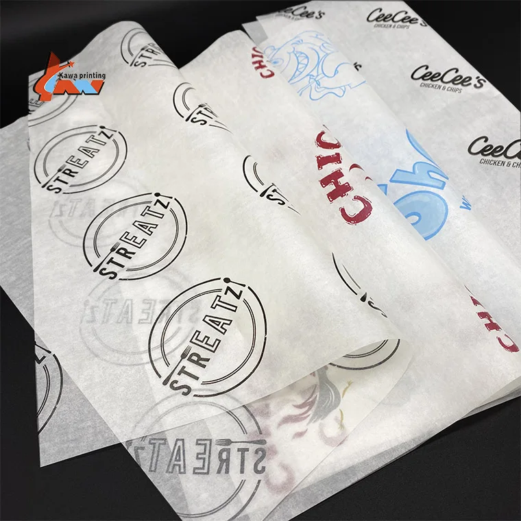 
Greaseproof Burger Food Wrapping Deli Wrap Paper 