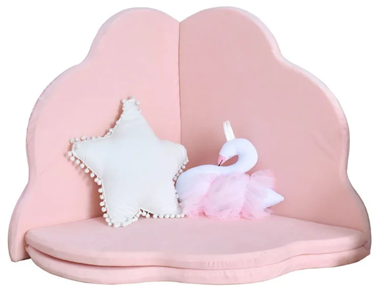 Zinsale Round Thicken Baby Playmats Cotton Floor Gym Nursery Activity Padded Crawling Mat with Pillow