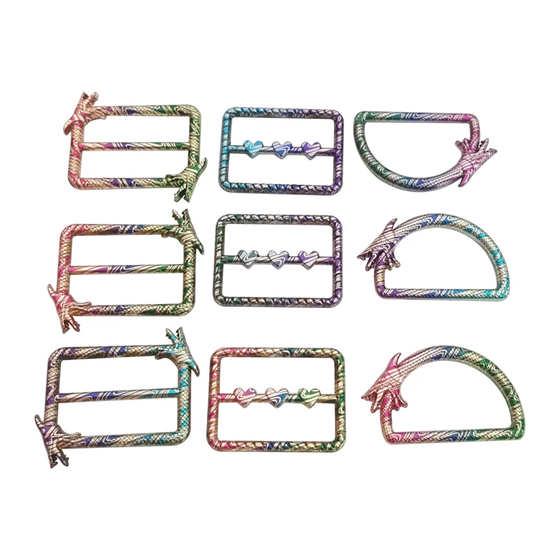 High Quality Zinc Alloy Metal Swivel Snap Hook Bag Hardware Accessories D Ring Square Ring O Ring Connection Buckle