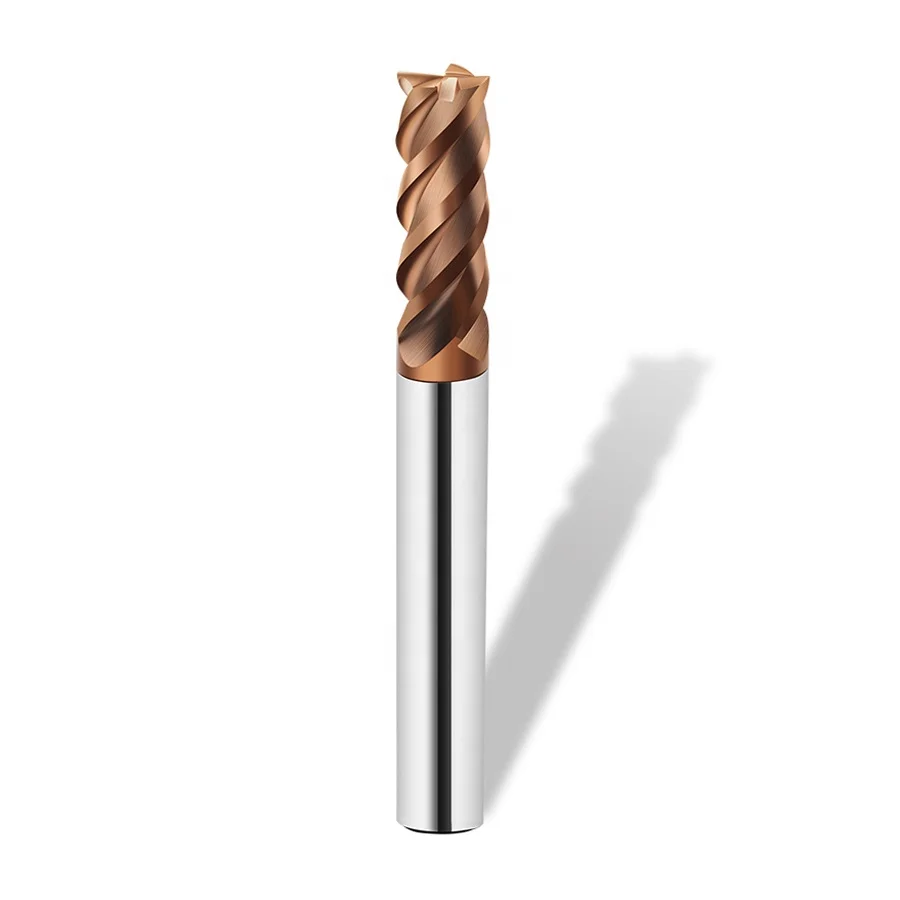 HRC55 4Flutes Carbide End Mill 1 2 4 5 6 8 10 12mm Milling Cutter Bit Alloy Coating Tungsten Steel Cutting Tool
