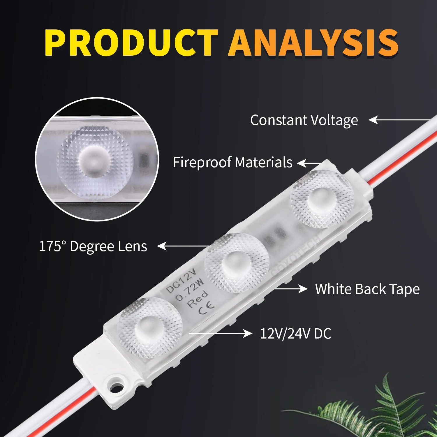 M63R7 2835 12V 145° 175° RGB LED Module