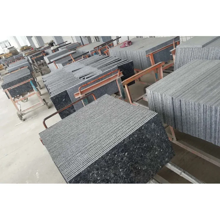 Wholesales Modern Design Blue Pearl Granite Countertops Natural Polished Big Slab for Kitchen for Villas