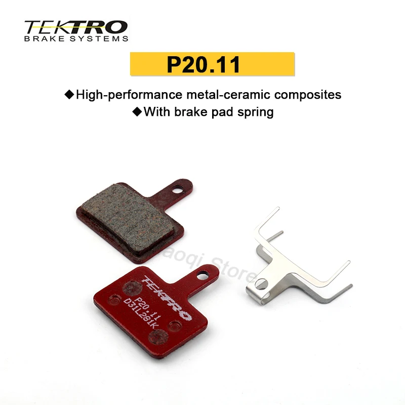 TEKTRO P20.11 Brake Pads MTB Bike Hydraulic Disc Brake Pad for Shimano M335 395 Metal Ceramic Bicycle Pads Cycling Parts
