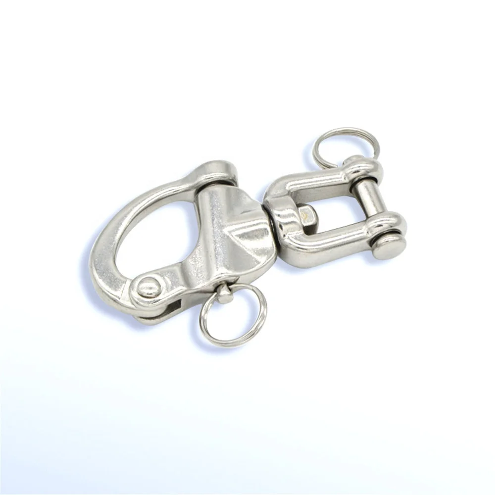 316 marine grade Stainless Steel Jaw Swivel Snap Shackle for Sailboat