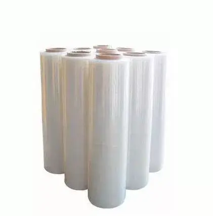 High Quality Hand PE LDPE Plastic Sticky Protect Stretch Film Transparent PE Protective Wrapping Film Manufacturer For Packing
