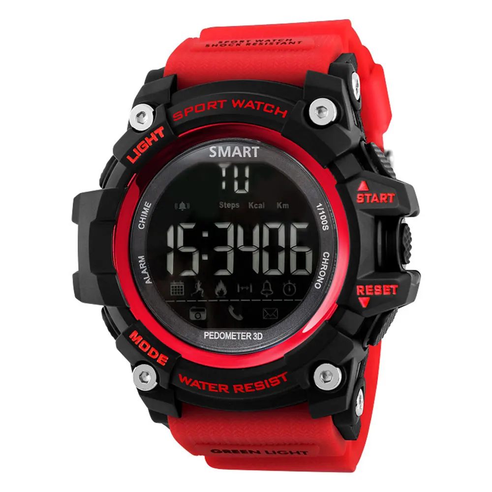 Outdoors athlete waterproof water resistant smart watch manufacturer workout hombre male pedometer bluetooth digital watch