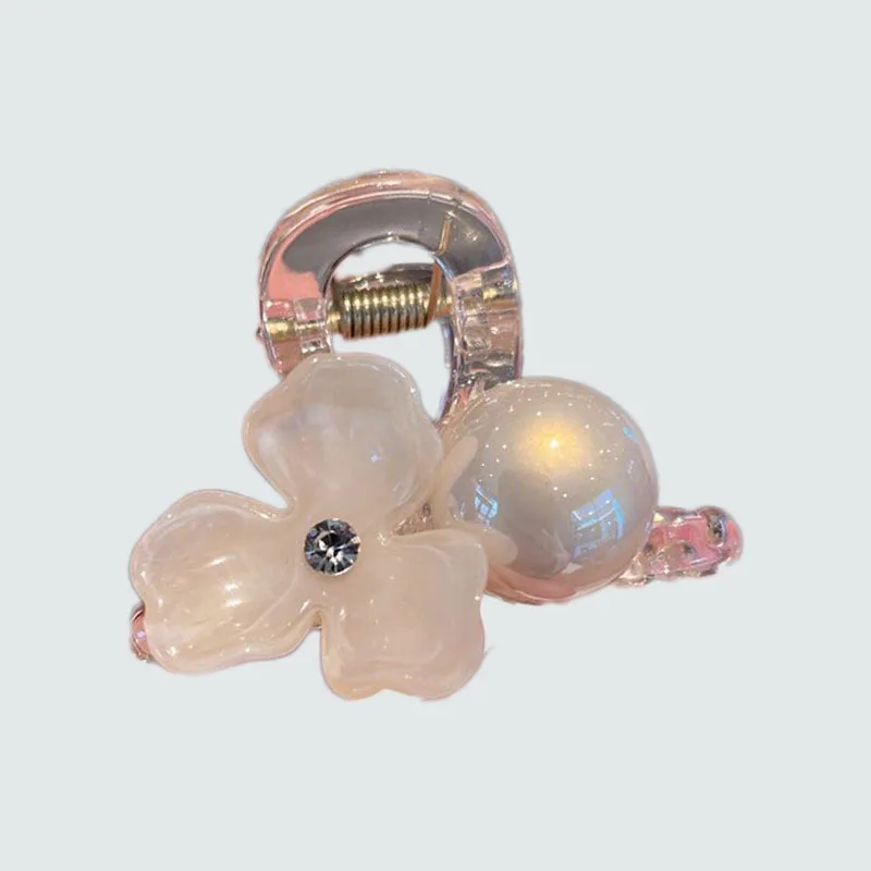 Милые и милые цветы, маленькая заколка для лба, клипса для волос принцессы, темпераментная заколка для волос, аксессуары для волос