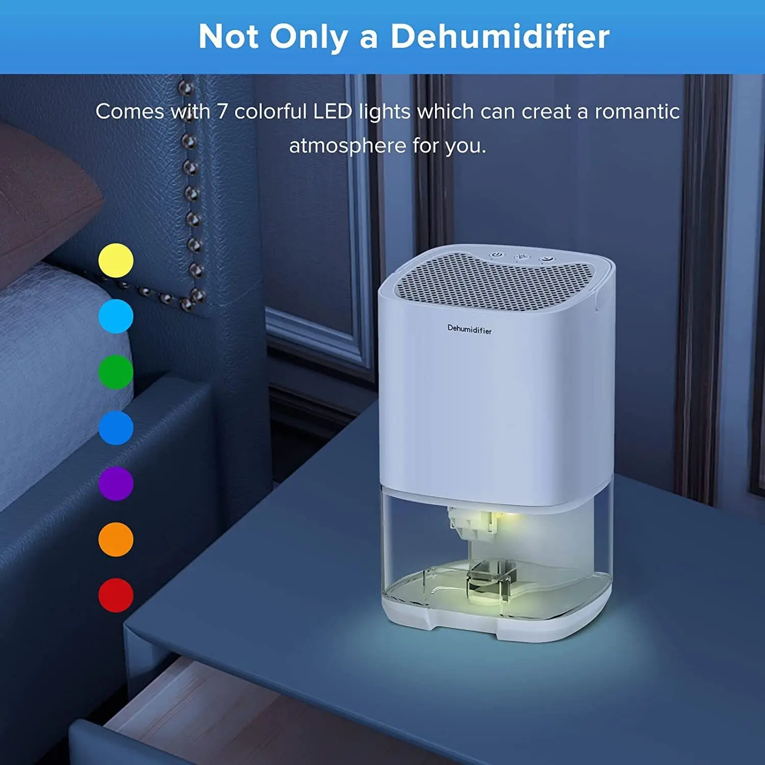Haijieer 350ML/D Dehumidification capacity Dehumidifier Small household indoor basement dry moisture absorbent clothes dryer