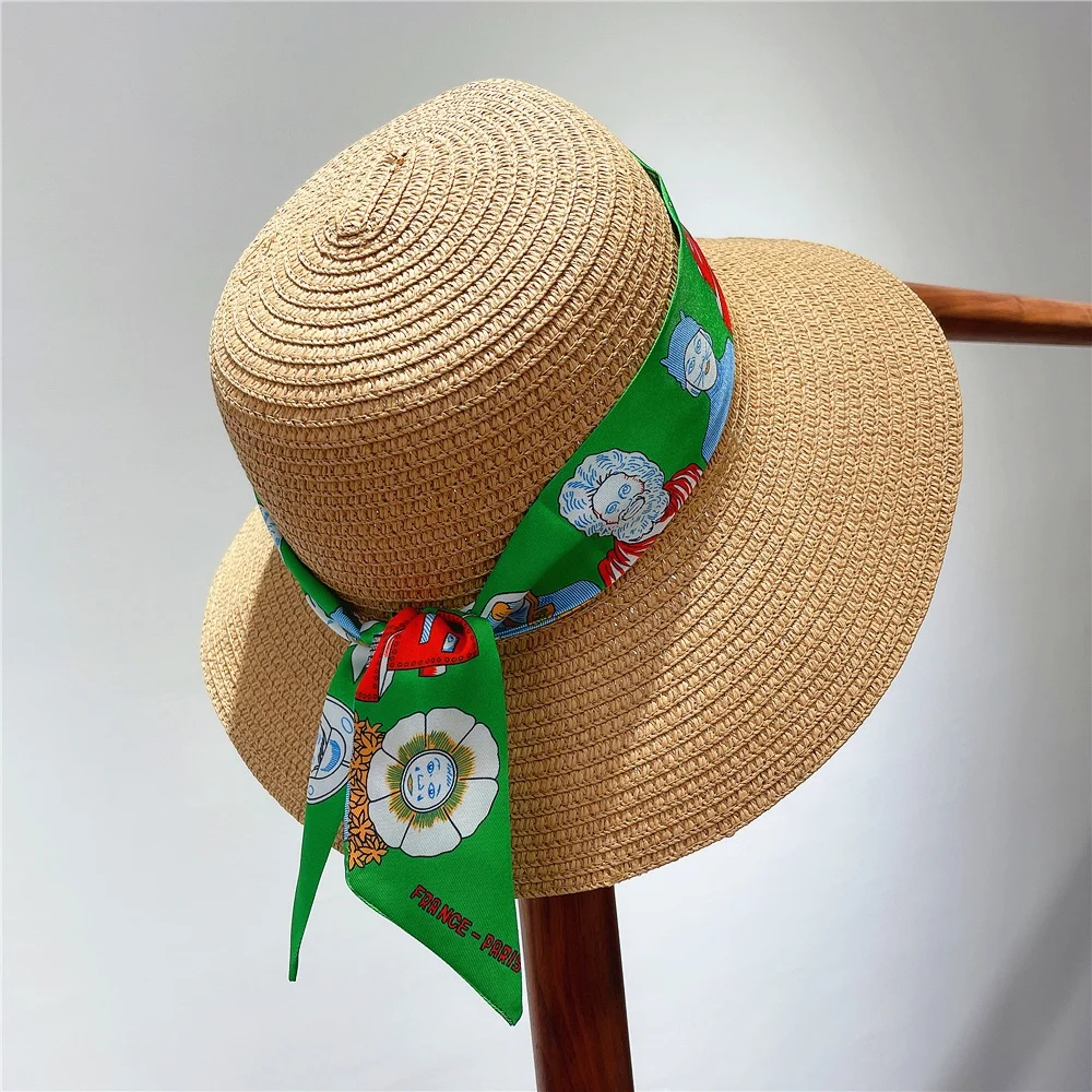 Wholesale Custom Twill Printed Narrow Scarf With Silk Scarf For Hair