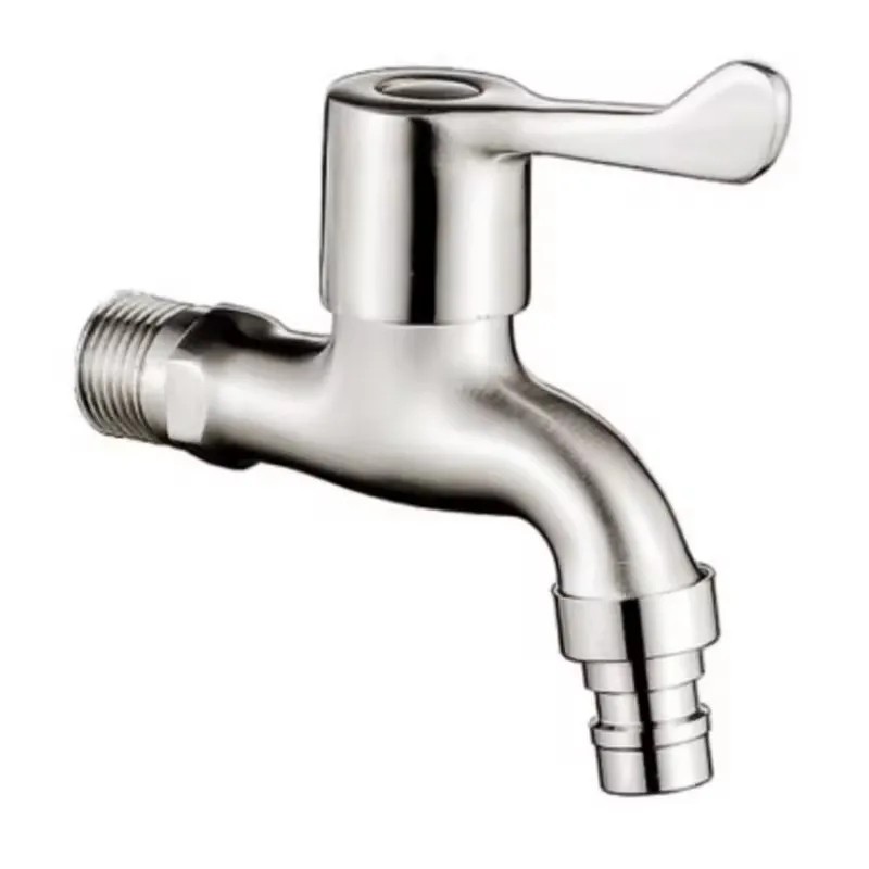 Stainless Steel Wall Mount Washing machine taps Single Handle Bathroom taps washing machine faucet