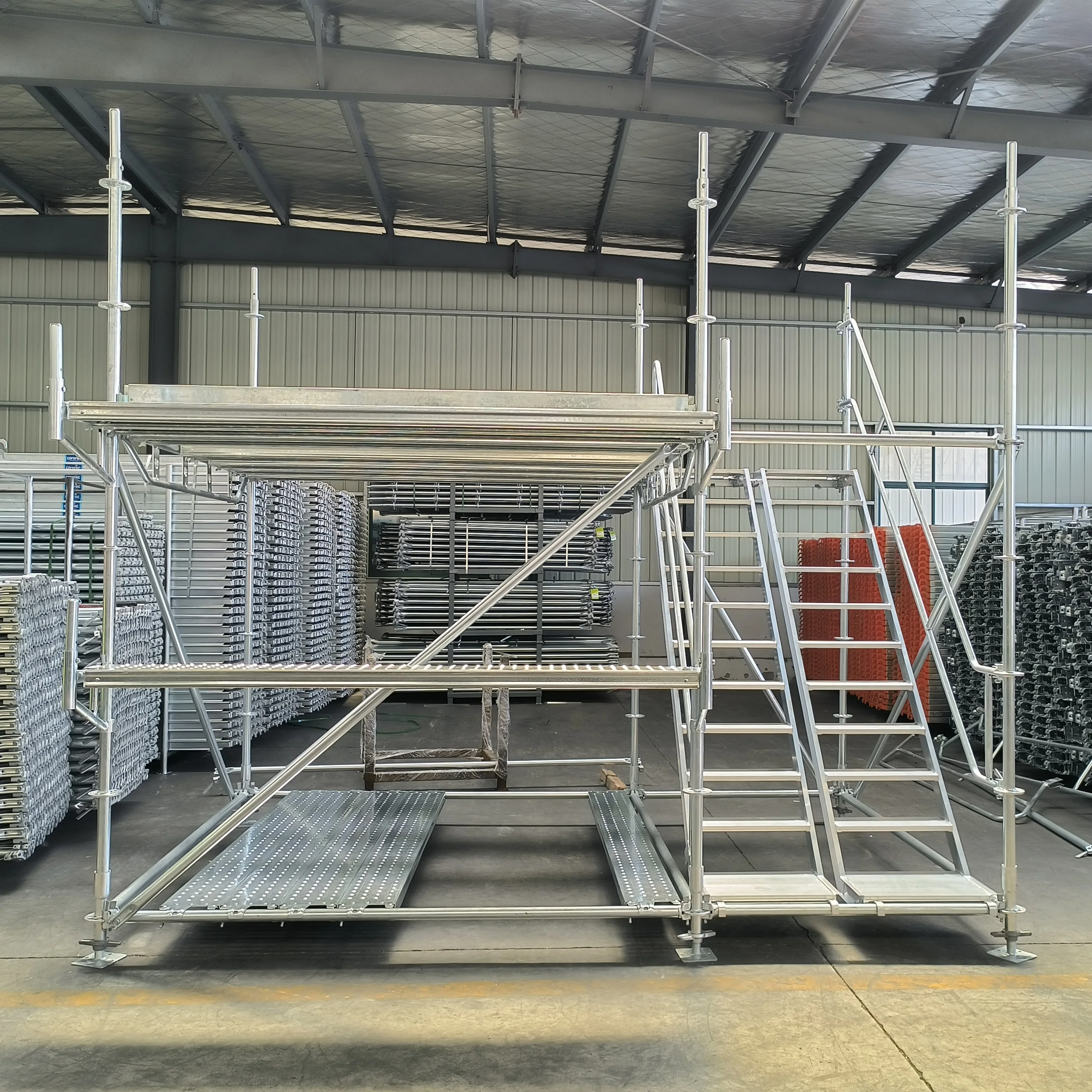 Andamios Para Construction Tools and Equipment Puntales Metalicos Staging Platform Layher Ring Lock Iskele HDG Building Scaffold