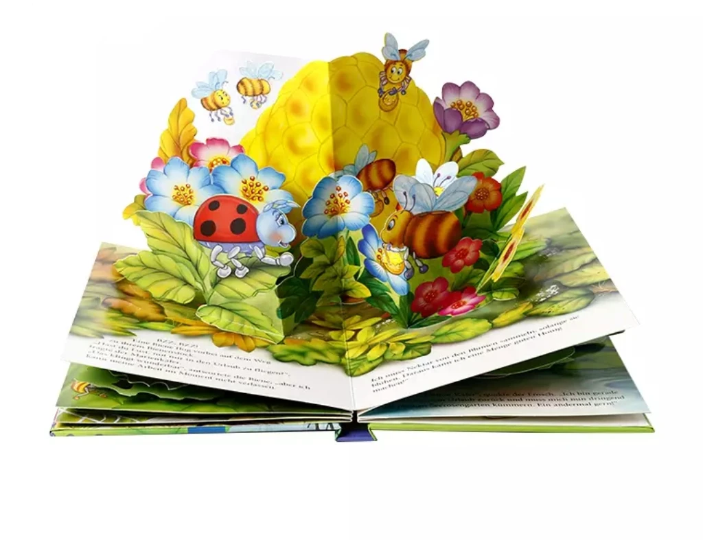 Оптовая Продажа с фабрики пользовательские книги в твердом переплете животные 3D для детей