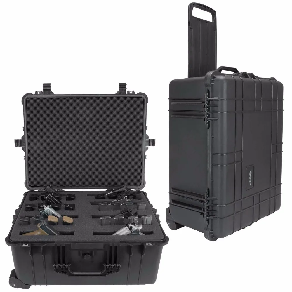Waterproof Plastic Hard Trolley Protective Tool case Equipment Box