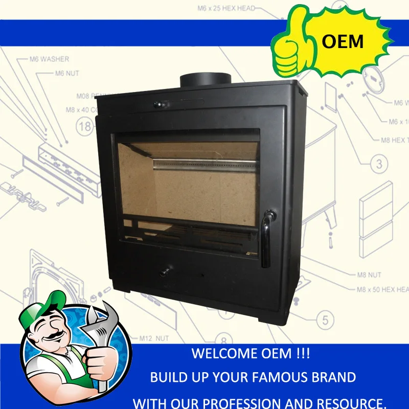 Современная Стальная дровяная печь