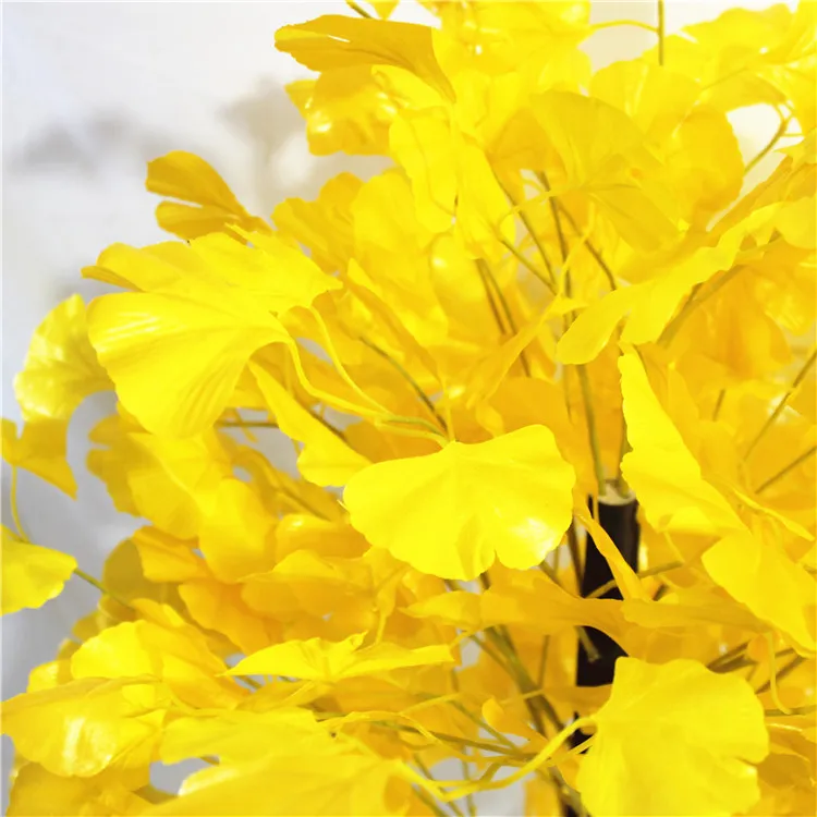 
Wholesale 1.35M Factory price artificial plastic ginkgo tree Ginkgo Tree leaves for home decoration 