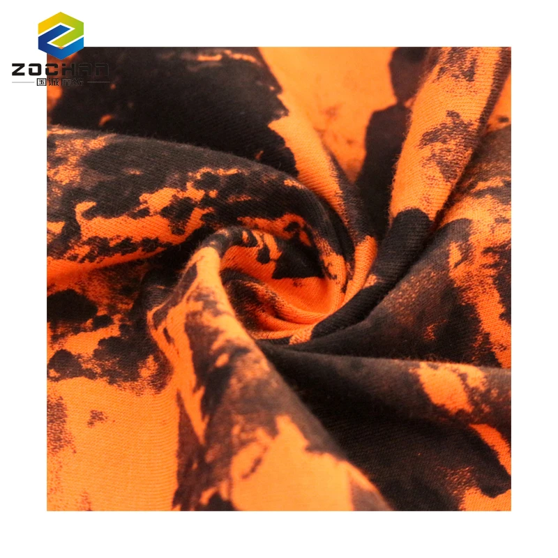 Eco-friendl 100% organic cotton printed jersey Sustainable digital print knitting fabric for dress