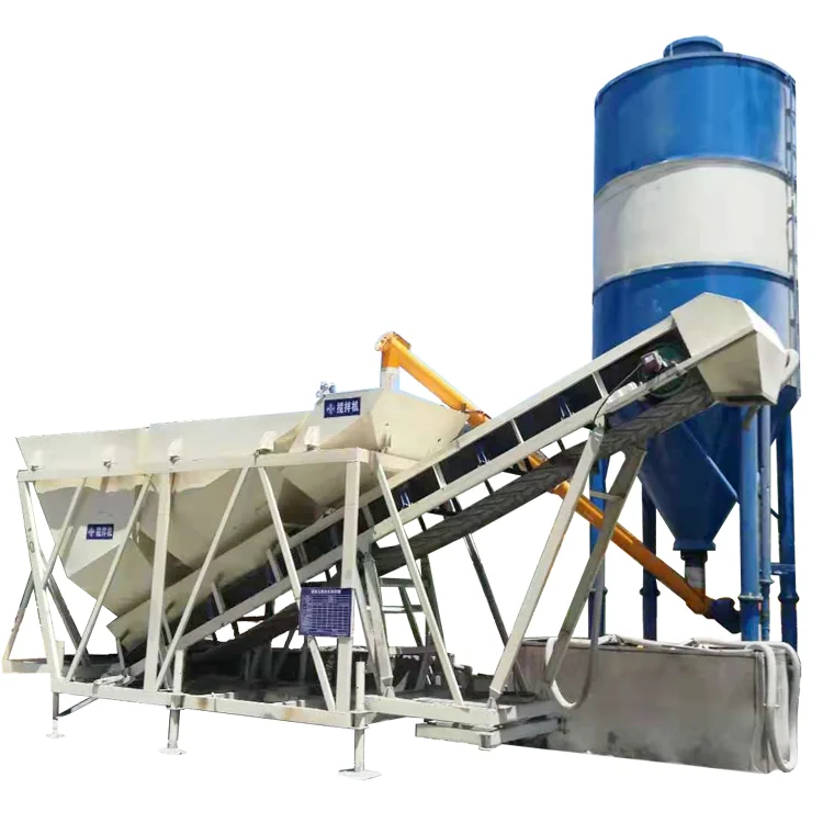 Simple Structure Compact Concrete Batching Plant Mini Concrete Mixing Plant