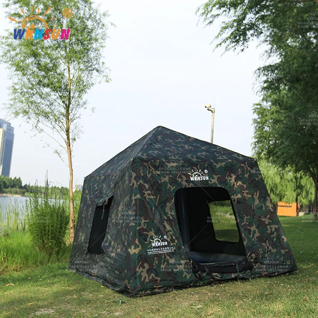 Custom Manufacturing Outdoor Air Beam Pole Support Tent Inflatable Air Tube Frame Camping Tent with Over-Pressure release Valve
