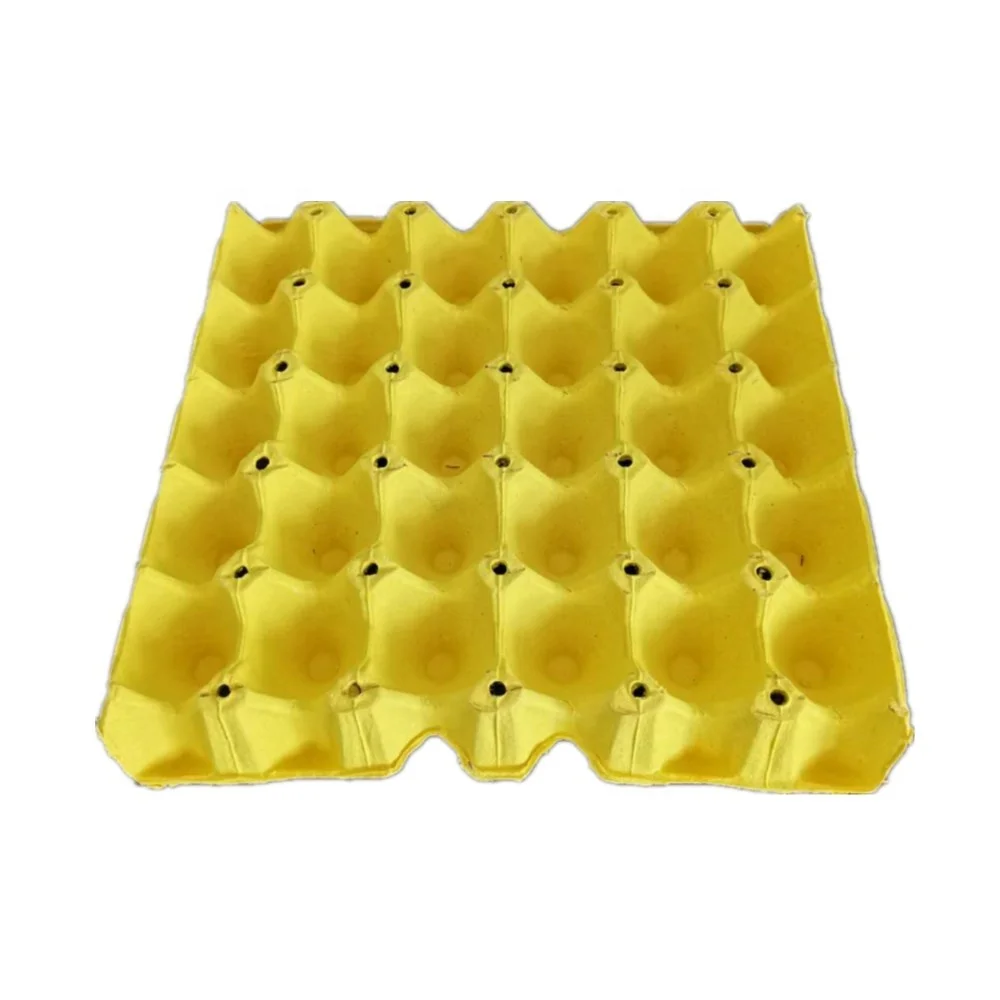 Pulp Fiber Egg Tray molded paper pulp 30 holders packaging egg tray