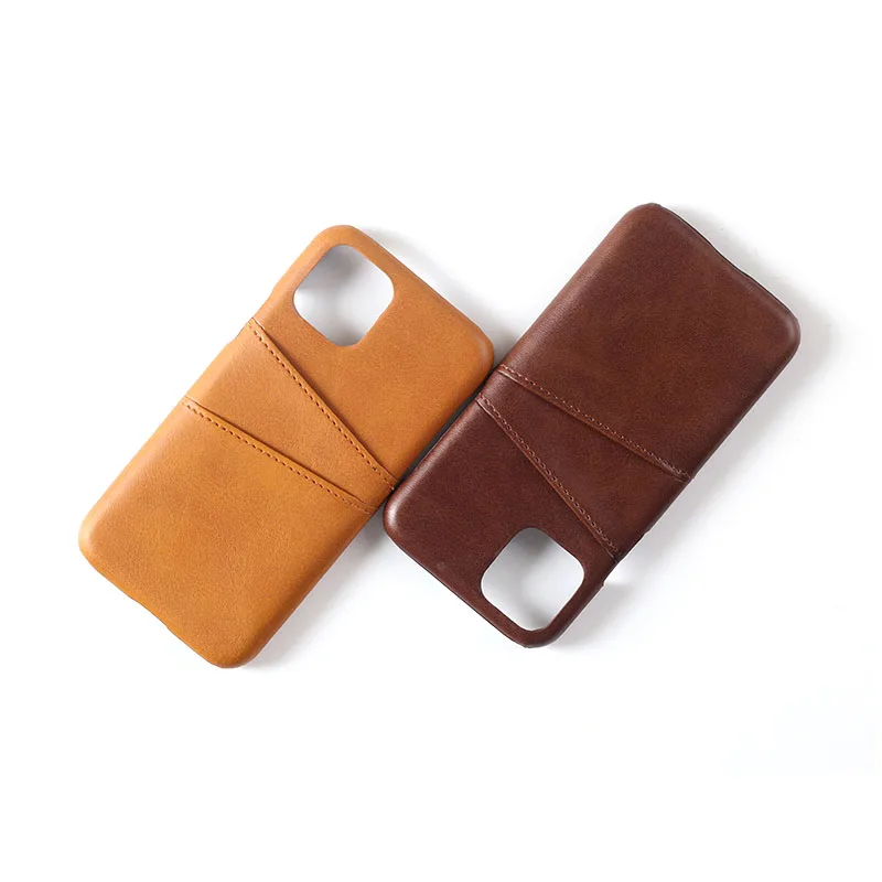 
High quality leather Mobile cell Phone Cover with Credit Card Holder Slots Case For iPhone 12 ProMAX 11 XSMAX/XR 7Plus SE Case 