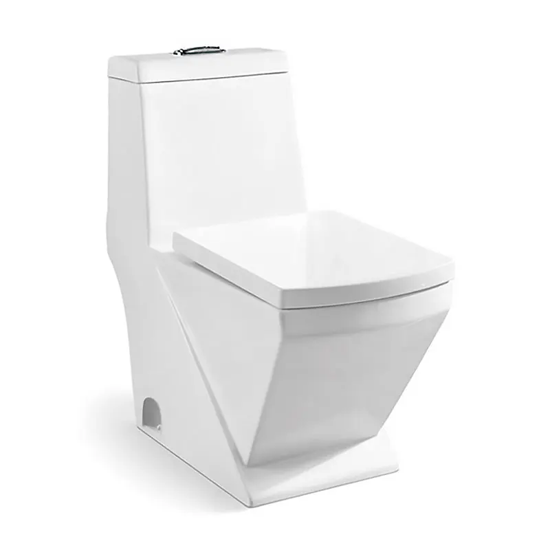 Chinese Toilet Wasdown Ceramic WC Toilet Modern Design One Piece Sanitary Ware Toilet
