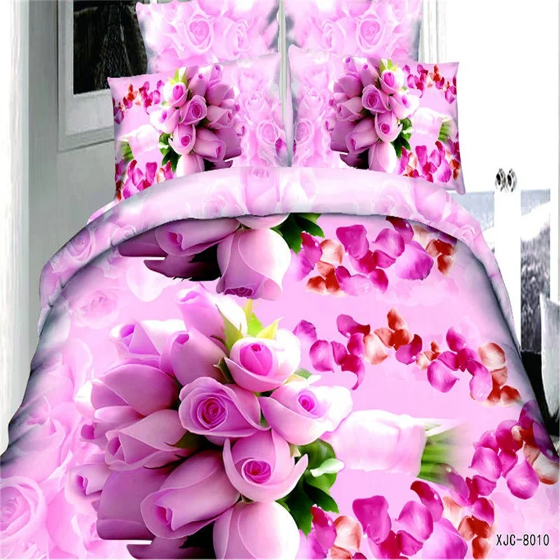 3d printing four piece suit wish cross-border foreign trade e-commerce four piece bedding set