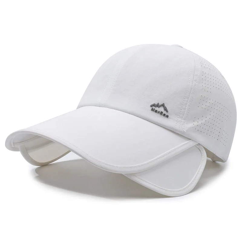 3D Embroidery Breathable Punched Peaked Travel Cap Quick-Drying Full Mesh Baseball Cap