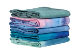 Non Skid Foldable Quick Dry Hot Gym Mat Tie-Dyed Soft Microfiber Yoga Towel