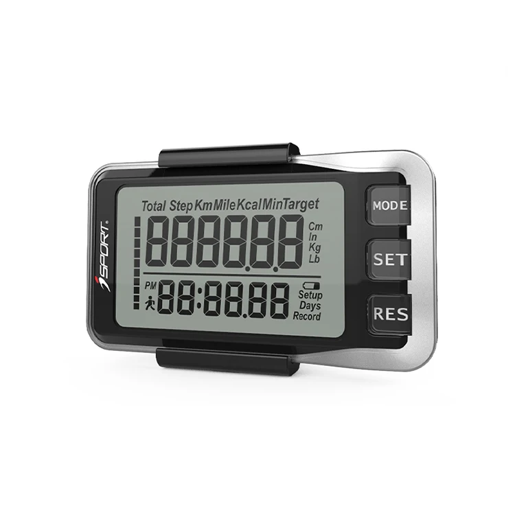 Fitness Contapassi Activity Tracker Schrittzhler 3D Sensor Pedometer Walk Clock Step Counter With Clip And Lanyard