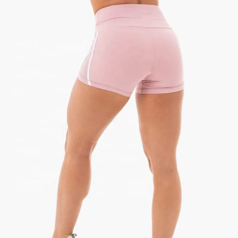 Custom Plus Size Gym Shorts Womens Recycled Fabric Spandex Yoga Short Tights Active Wear