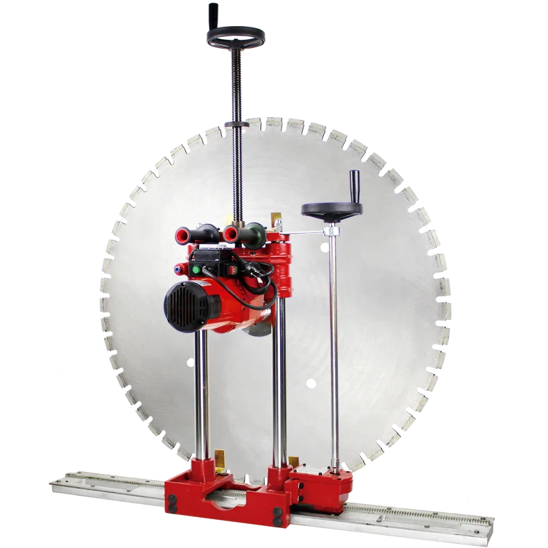 Reinforced wall concrete saw blade cutting machine