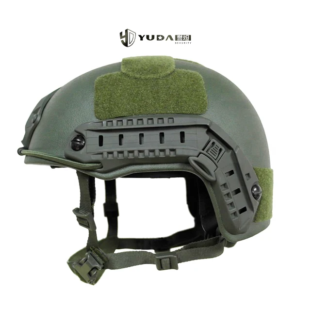 Yuda Factory price High Cut UHMWPE/Aramid/kevlar helmet wendy tactical fast combat helmet with Side Rails