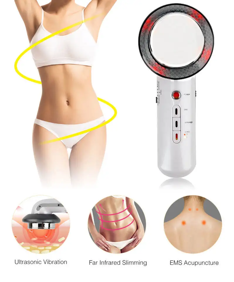 best selling products 2023 Ultrasonic/EMS/far infrared 3 in 1 portable body slimming shaping device Beauty Instrument