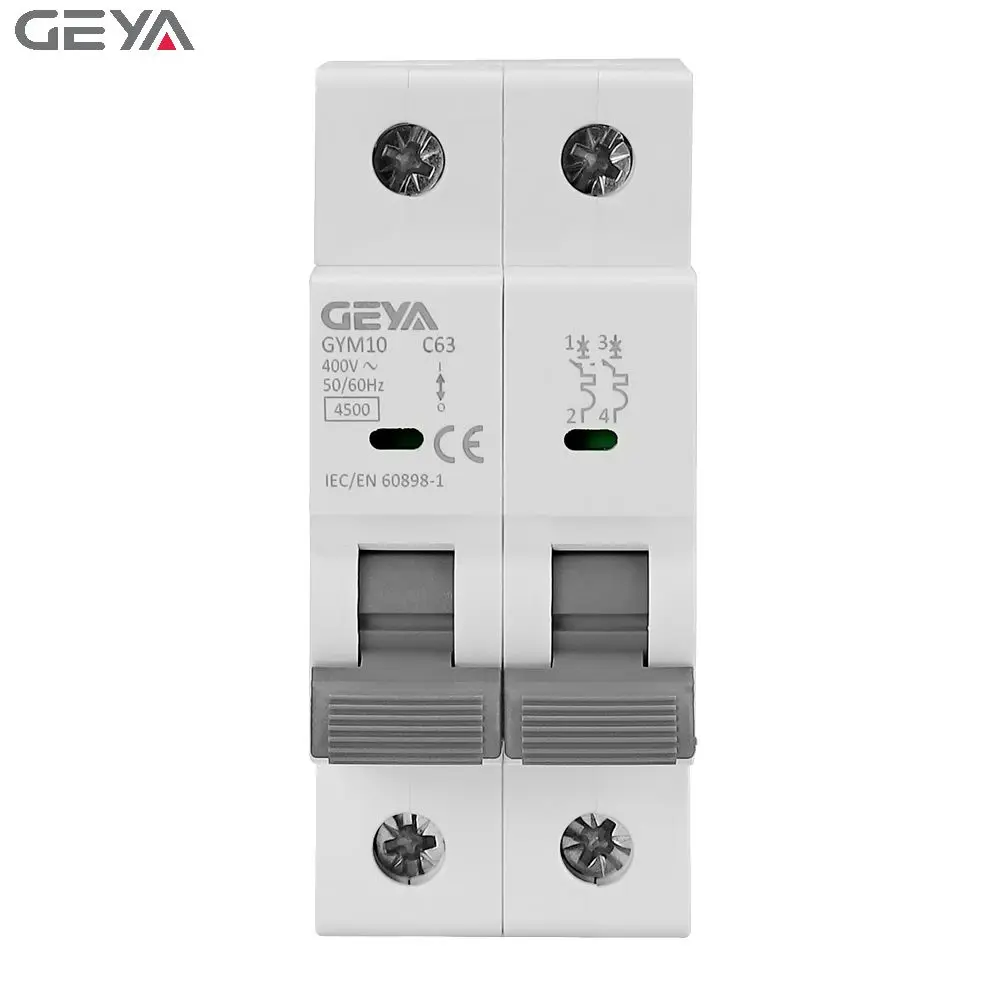 GEYA Newest MCB GYM10 3P 63A 6KA 50/60 Hz Modular Din Rail Miniature Circuit Breaker with CE