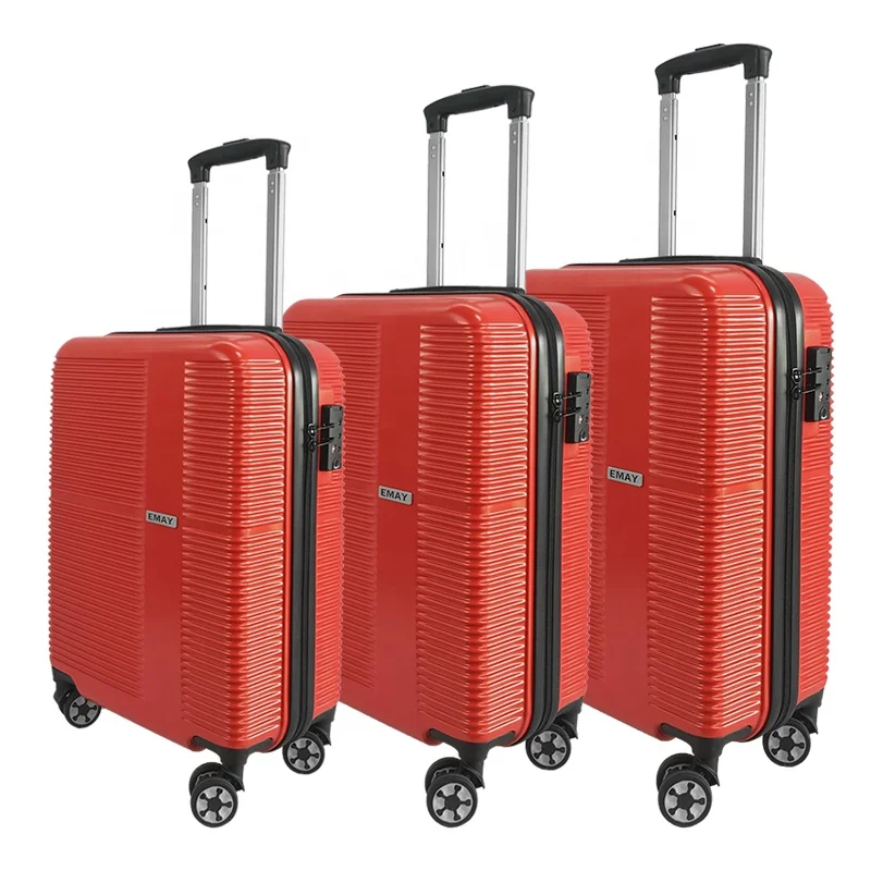 2020 Trending Aluminum Polycarbonate Trolley Koffer Rolling 3 Pcs Luggage Set Travel Bags