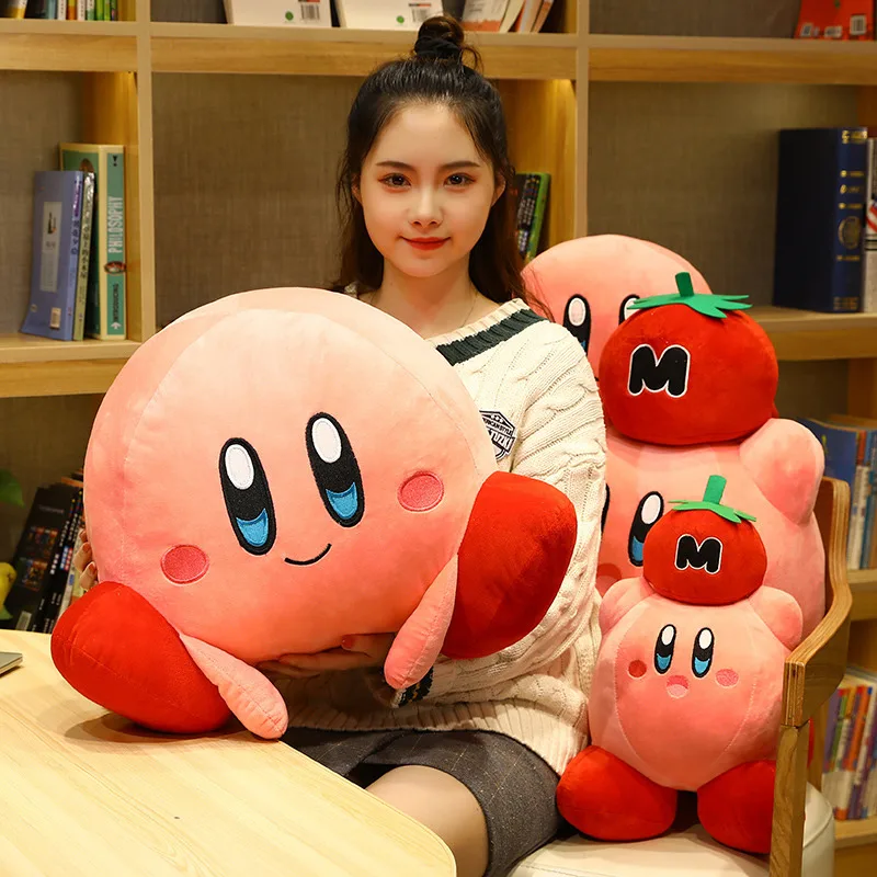 YWMX 32cm/45cm/60cm Chubby Navy Army Kirby Strawberry Pillow Caring Chef Kirby Plush Toy Cartoon Doll Wholesale