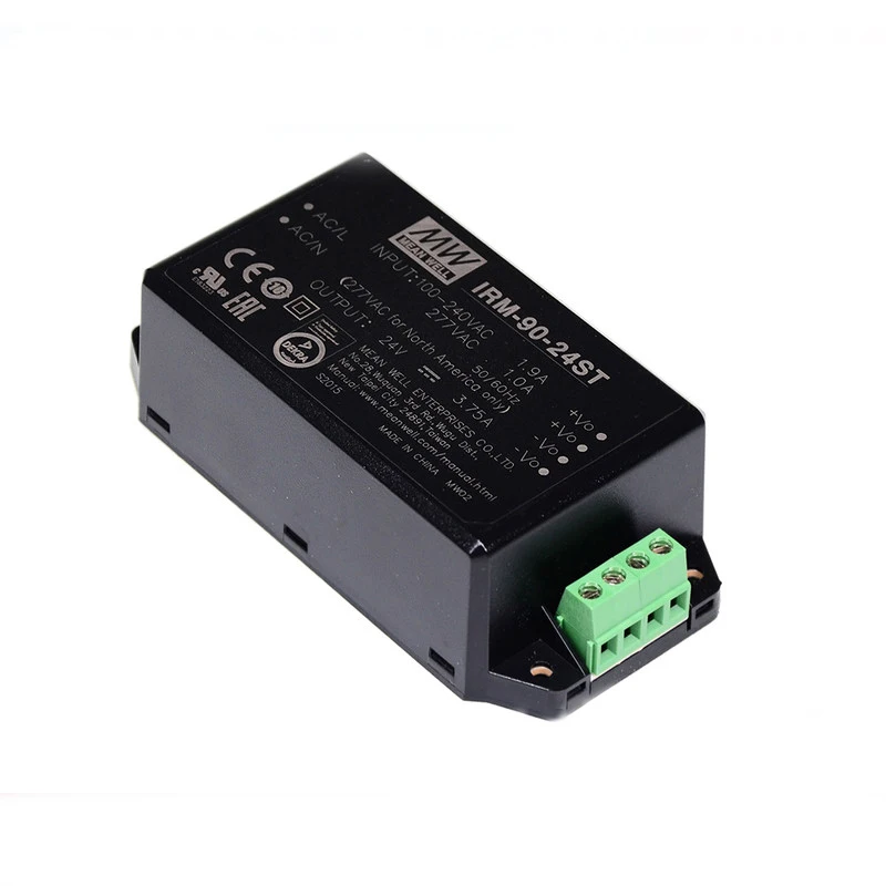 IRM-90-24 (ST) товара Mean Well! Электропитание 90w 24v 3.75A AC DC печатного монтажа Винтовые клеммы-24ST irm9024