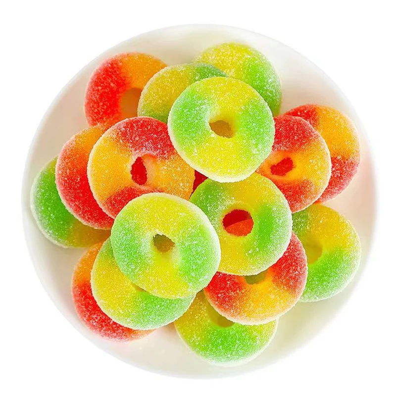 Wholesale Sour Gummy Worm Halal Earthworm Gummi Worms Candy Jelly Crawlers Soft Sweets