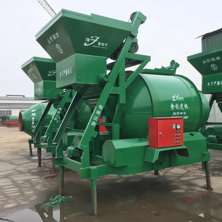 Factory Direct Sale Reversing Drum Diesel Type Hydraulic Tipping Hopper Concrete Mixer 350L 450L 500L for Sale