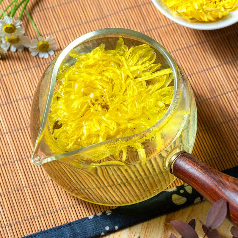 Chinese Traditional Herbs Tea Blooming silk Best Selling Golden Silk Chrysanthemum
