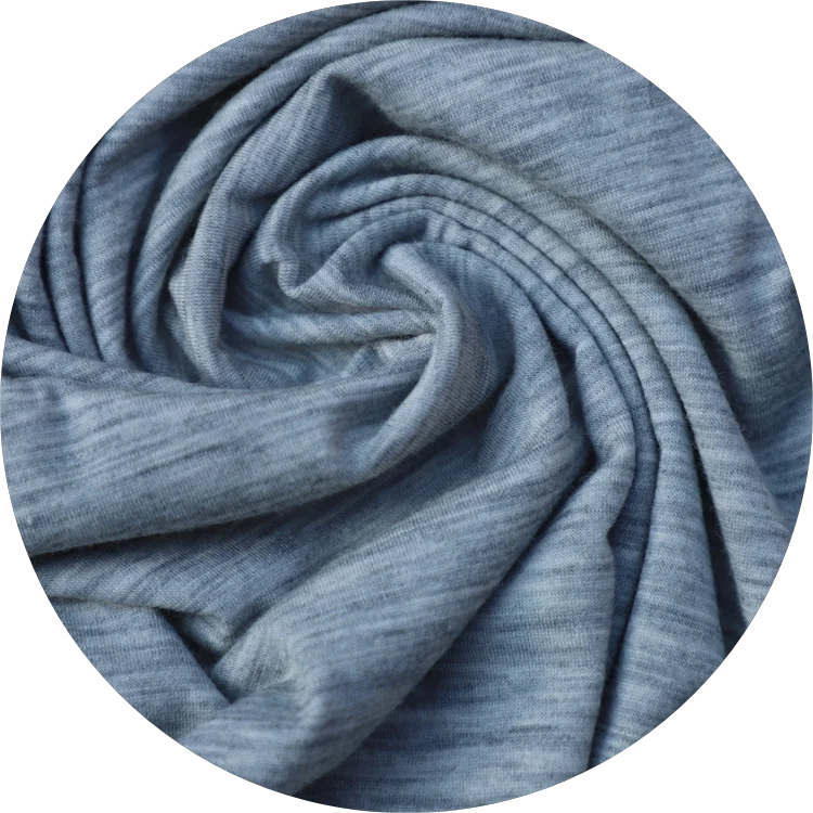 Organic Merino Wool Knit Fabric Eco-friendly Merino Wool Blend Knit Fabric Merino Wool with Core-spun Nylon