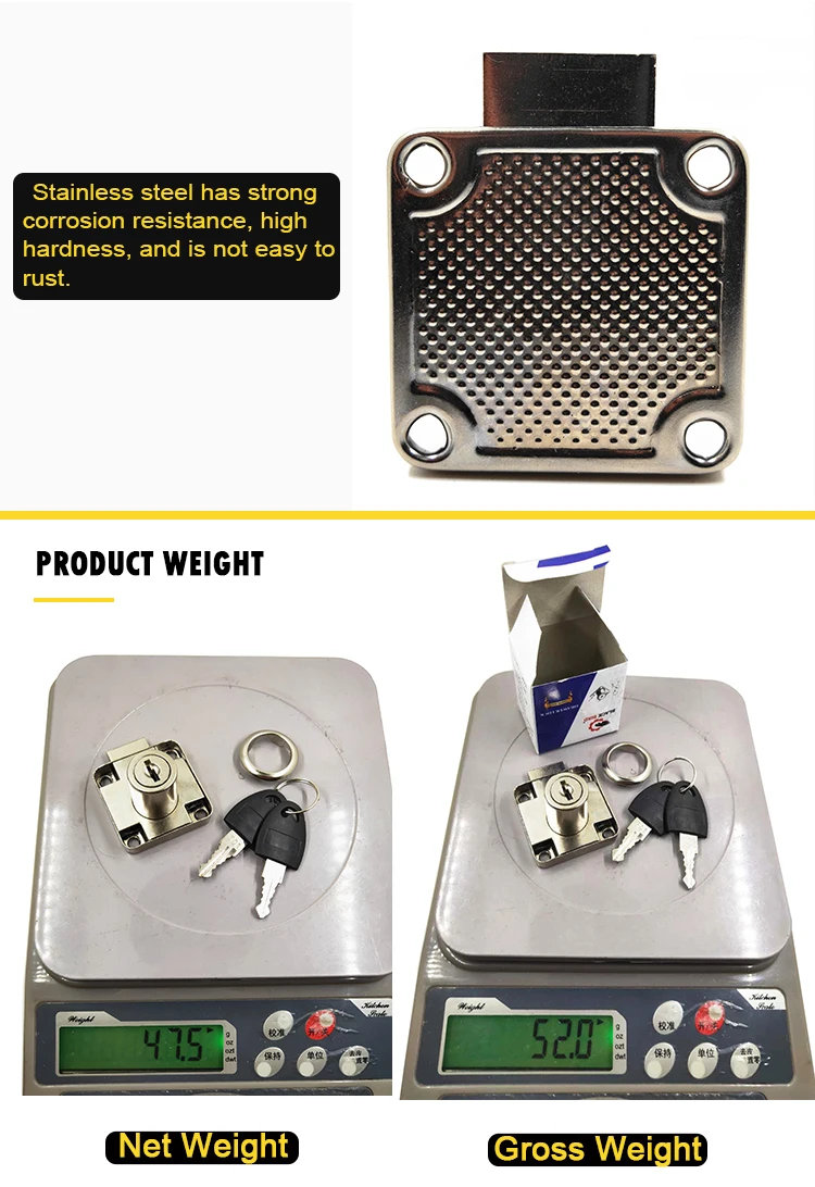 Supplier OEM Multipurpose Office Cam Latch Bolt Edge Cabinet Cabinet Drawer Lock