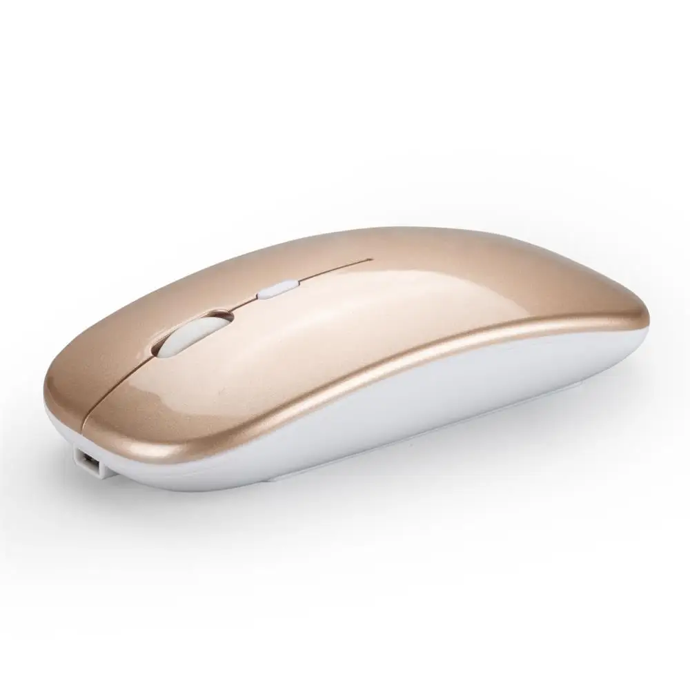 
Noiseless Clicking Mice Rechargeable Magic Wireless Mouse 2.4G with USB Receiver Adjustable DPI Computer Mouse Slim 