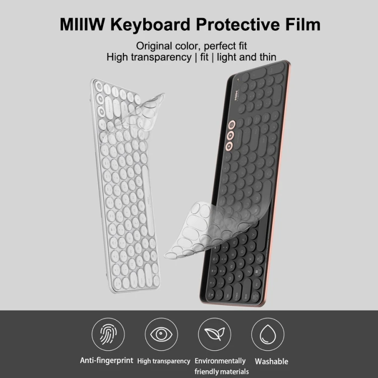 Высококачественные экологически чистые материалы Xiaomi Youpin Защитная пленка для MIIIW 85 клавиш Беспроводная клавиатура прозрачная