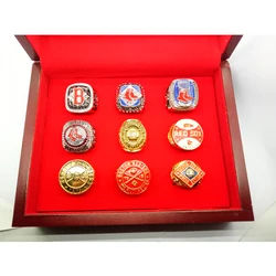 9pcs Boston Red Sox baseball championship rings set for men custom championship rings jewelry