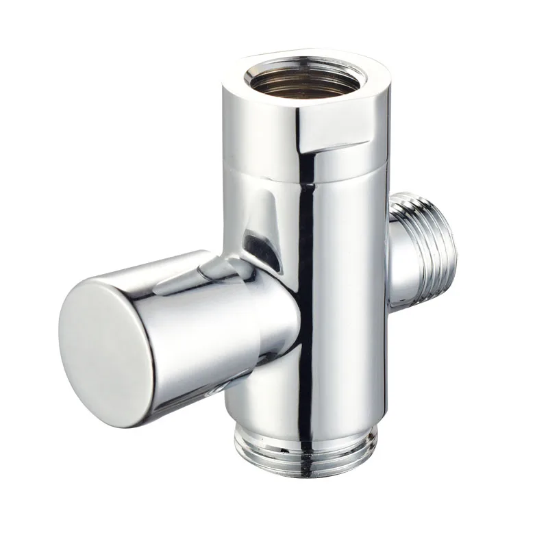 Chrome Plated Brass 3 way Shower Diverter, Shower Adapter for Shower Bath System
