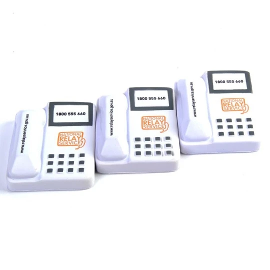 Custom logo telephone stress reliever PU anti stress telephone stress ball
