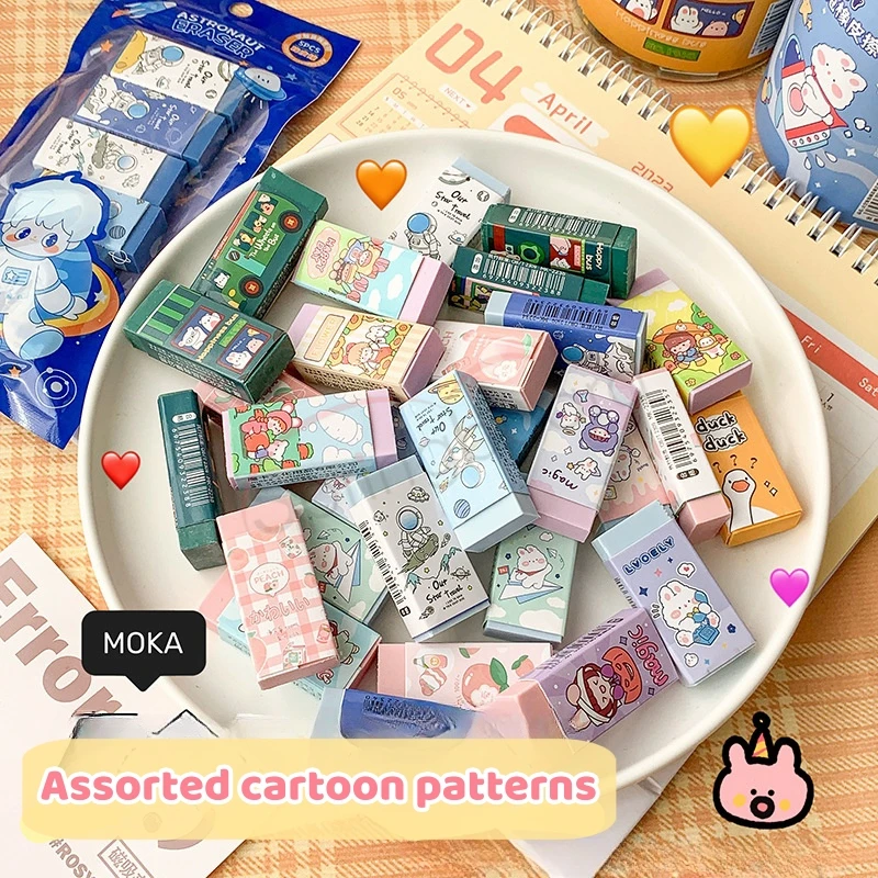 2024 Latest Hot Selling Cute Cartoon Animal Design Pencil Eraser Rubber Manufacturer Wholesale Back to School Supplies