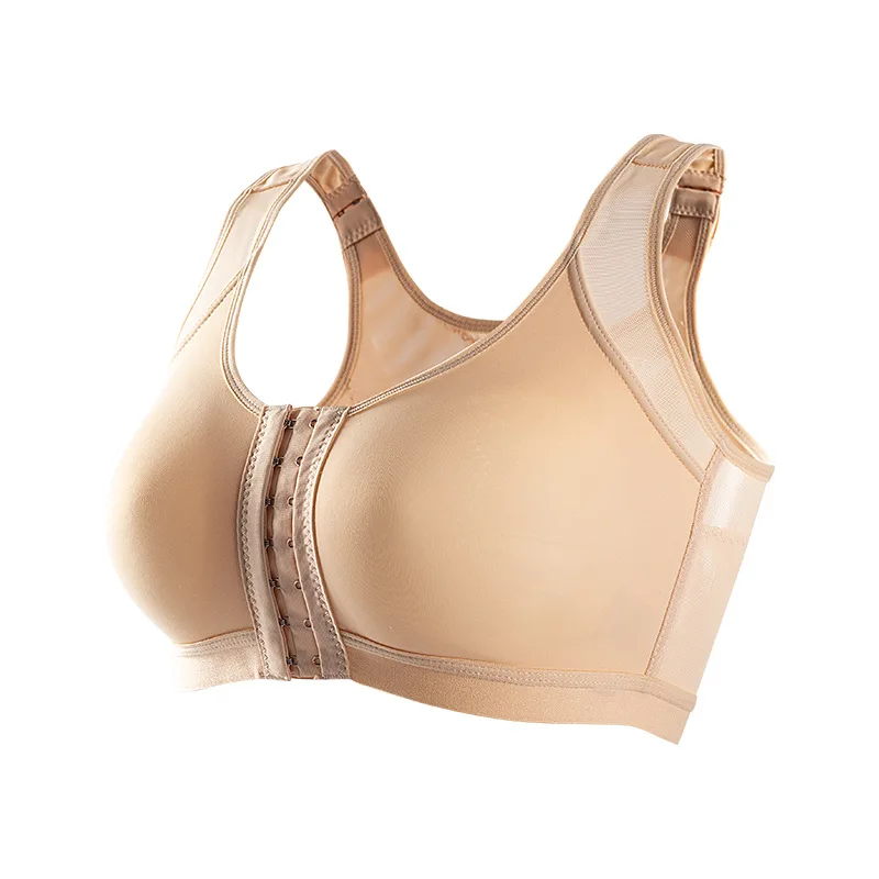 Front Buckle Closed Wirefree Postoperative Recovery Support Compression Medical Women Mastectomy Breasts Cancer Bra With Pocket
